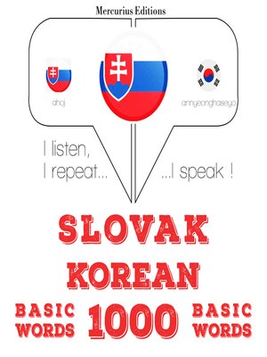 cover image of Slovenský--kórejský